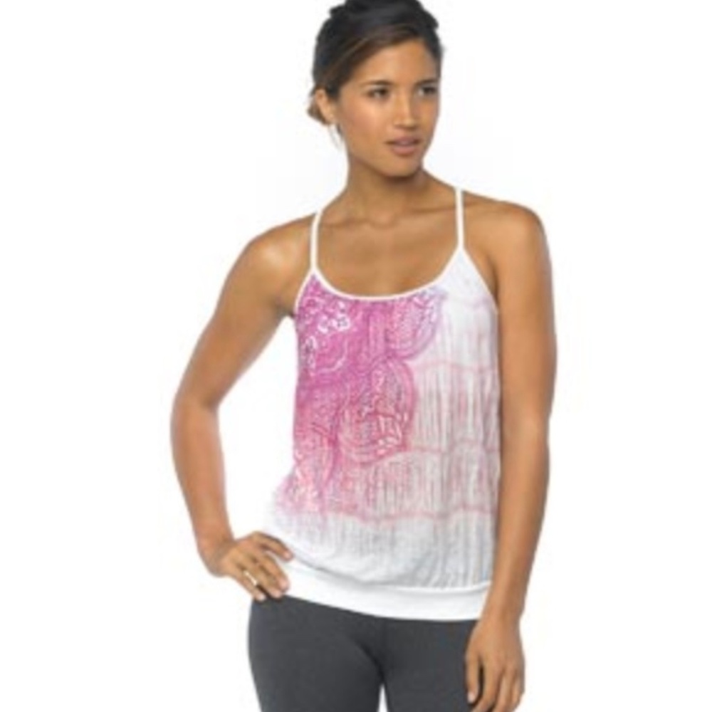 PRANA Meadow Strappy Back Shelf Bra Athletic Tank